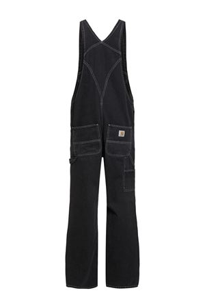 Salopette in denim di cotone nero CARHARTT WIP | I02294689